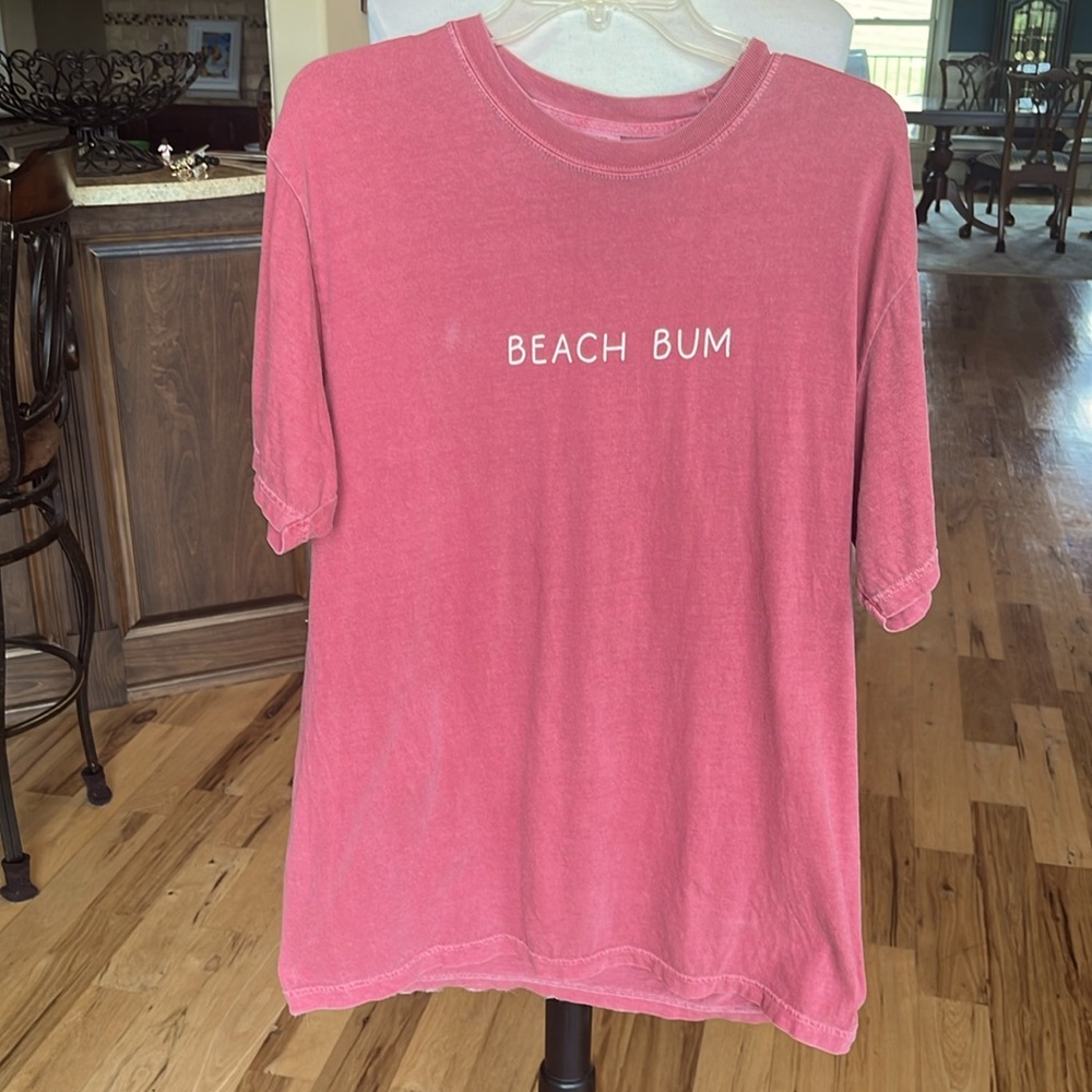 Beach Bum Comfort Colors T Shirt Oversized Large - Picture 2 of 8